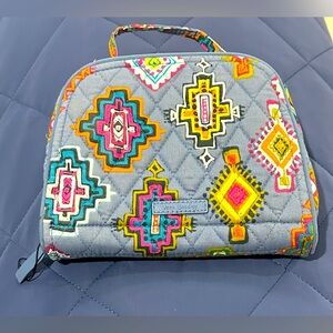 Vera Bradley Medallion Aztec Print Zippered Mini Cosmetic Case. NWOT